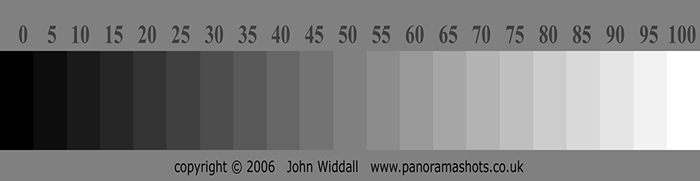 Grey step wedge © John Widdall